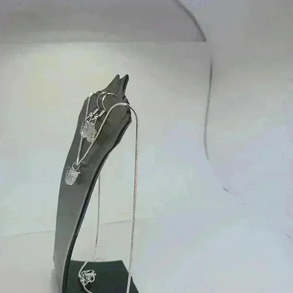 Iridescent Butterfly Necklace - Picture 3 of 4